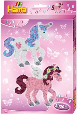 Produktbild von HAMA nažehľovacie korálky midi "Dream horses" darčekové balenie 2 000 nažehľovacích korálok