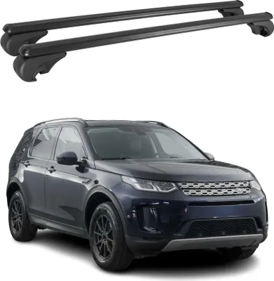 Image de Barres de toit Transversales pour Land Rover Discovery Sport 2015-2024 Alu Noir