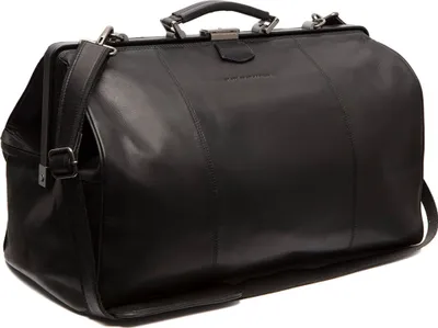 Produktbild von The Chesterfield Brand Leder Reisetasche Umhängetasche mit Laptopfach Travel Bag Black schwarz