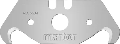 Produktbild von MARTOR 10 x HAKENKLINGE, Ersatzklingen Cuttermesser, Sicherheitsmesser, 18,8 mm, Scharf, Im Spender, 2-fach Nutzbar, NR. 5634