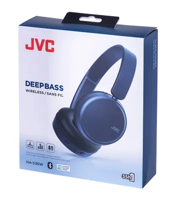 Obrázek produktu pro JVC HA-S36W, Bezdrátový, Hovory/hudba, 20 - 20000 Hz, 157 g, Sluchátka s mikrofonem, Modrá