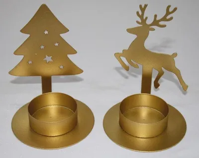 Produktbild von Edler Metallkerzenständer 11x7x7cm