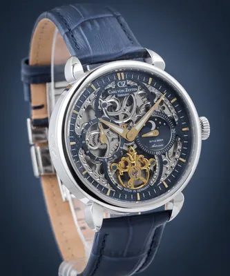 Zdjęcie produktu dla Zegarek automatyczny dla mężczyzn - Carl von Zeyten Model: CVZ0005BLGS