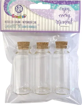 Obrázek produktu pro Skleněné lahvičky na vzpomínky - 3 kusy x 30 ml ASTRA