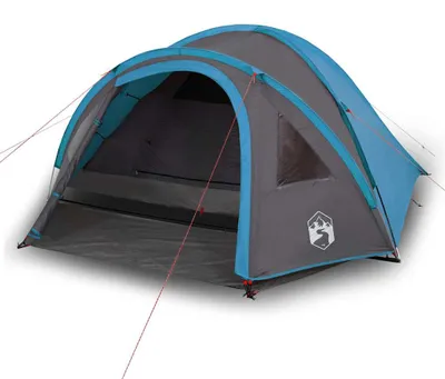 Produktbild von vidaXL Kuppel-Campingzelt 4 Personen Blau Wasserdicht