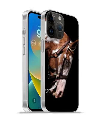 Produktbild von MuchoWow® Handyhülle Schutzhülle Hülle für Apple iPhone 14 Pro Max Pferd - Halfter - Flecken Silikon Softcase Handy Hülle - Hardcover