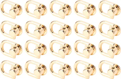 Image de 20pcs D Ring Rivets Vis en métal