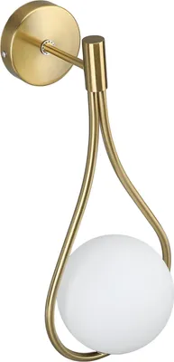 Image de Lampe murale à goutte d'eau Applique murale à LED Globe doré Lampe décorative d'intérieur pour le salon, la chambre, les allées et les escaliers
