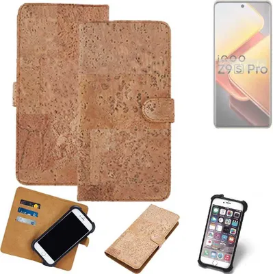 Produktbild von K-S-Trade Hülle kompatibel mit Vivo iQOO Z9s Pro  Kork Handyhülle Cover  Schutzhülle TPU Case Bumper in Hellbraun, (1x)
