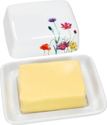 Produktbild von Marie Butterdose mit Deckel für 250g Butter-Schale Blumen Porzellan