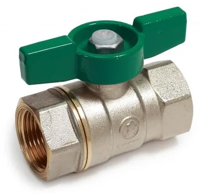 Produktbild von Giacomini Kugelhahn 1" R251W Schwermodel mit Flügelgriff, Messing chrom, PN42