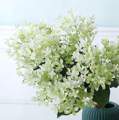 Immagine prodotto di Omgoods - 6 mazzi di fiori artificiali, gelsomino invernale, resistenti ai raggi UV, adatti per uso esterno
