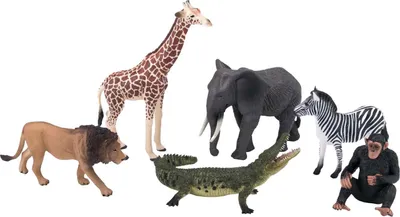 Produktbild von Mojo Wildlife Wildtier-Safari-Spielset, 6-teilig. - 380026