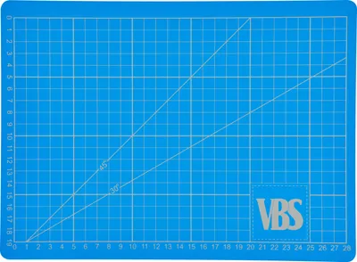 Produktbild von VBS Schneidematte "Hobby", blau 30 x 22 x 0,3 cm