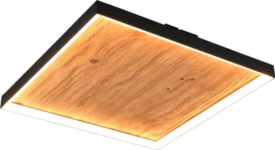 Zdjęcie produktu dla Lampa sufitowa LED, przełącznik-ściemniacz, drewno, L 45 cm