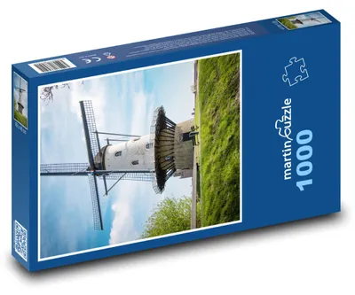 Produktbild von Puzzle 1000 Holländische Windmühle - martinpuzzle