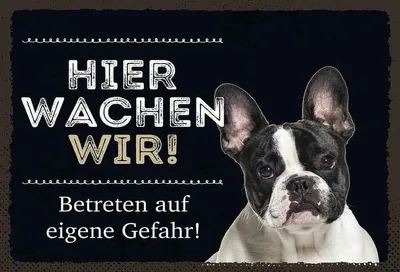 Produktbild von vianmo Holzschild 20x30 cm Tiere hier wachen wir eigene Gefahr