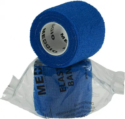 Produktbild von 1 Haftbandage Selbsthaftende Bandage / Fixierbinde 5cm x 4,5m, Blau