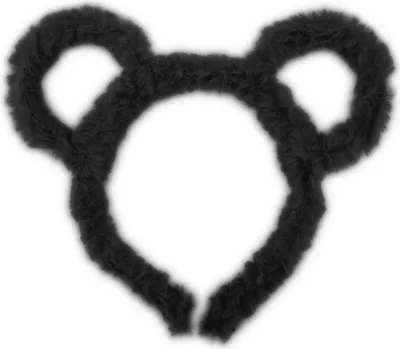 Produktbild von Oblique Unique Haarreifen Süße Plüsch Ohren Teddy Bär Haarreif für Fasching Karneval Motto Party Kostüm - schwarz