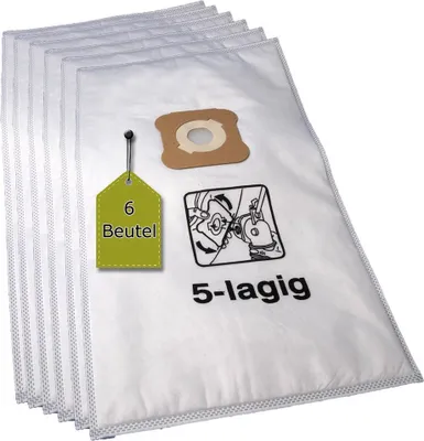 Produktbild von 6 Staubsaugerbeutel kompatibel mit KIRBY Sentria - Microvlies