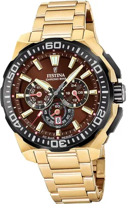 Produktbild von Festina Herrenuhr Chrono Bike Armbanduhr Edelstahl gold D2UF20727/3