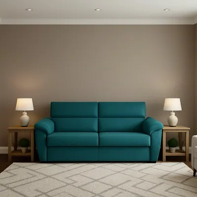 Immagine prodotto di Contrada - Divano Letto 2 Posti, 205x95 cm blu, Sfoderabile Italy
