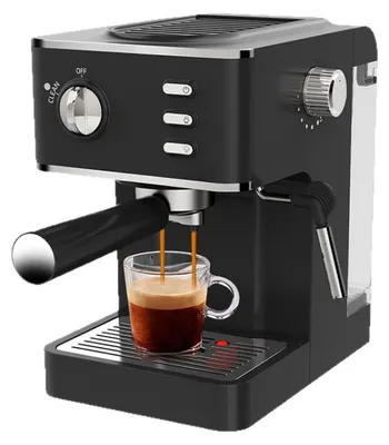 Produktbild von Zimilo 1350W Kaffee Maschine mit Milchaufschäumer, Siebträger Espressomaschine 20 Bar, 1,2L Wassertank, Edelstahl Dampfdüse, Espresso Cappuccino Latte