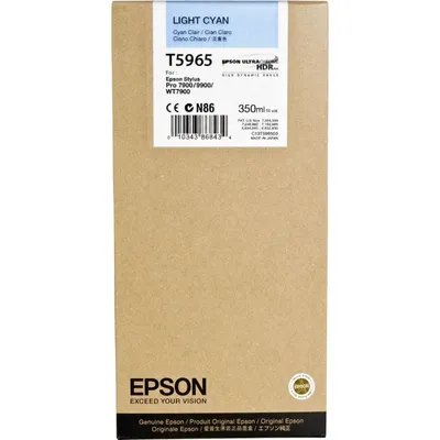 Produktbild von Epson Tintenpatrone light cyan T 596  350 ml        T 5965