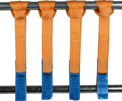 Produktbild von 4 Gurtschlaufen Doppelschlaufe Spanngurt für Motorrad Motorradspanngurt TWISTED ORANGE