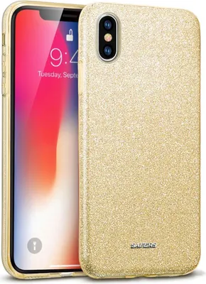 Immagine prodotto di Custodia del telefono cellulare per Apple iPhone X / XS caso glitter copertura TPU custodia protettiva, oro