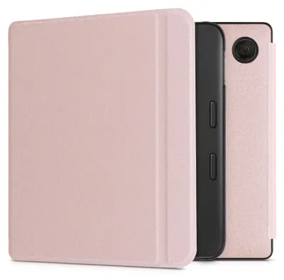 Produktbild von kwmobile Klapphülle kompatibel mit Tolino Vision 6 Hülle - eReader Case aus Kunstleder - Cover - Rosegold