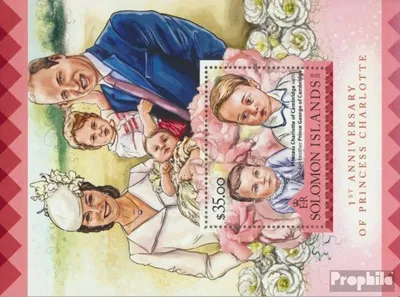 Produktbild von Briefmarken Salomoninseln 2016 Mi Block 524 (kompl. Ausg.) postfrisch Prinzessin Charlotte