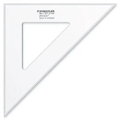 Productafbeelding van Plexiglashoek 31 cm 45°/45° Professioneel