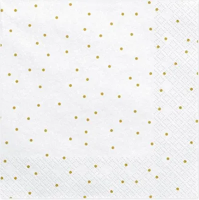 Image de Serviettes à pois, 33x33 cm 20 pcs.     SP33-23-008
