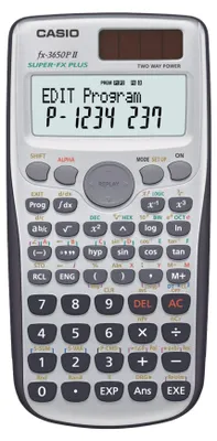 Produktbild von CASIO FX-3650PII Wissenschaftlicher Taschenrechner silber