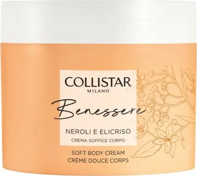 Obrázek produktu pro Collistar Benessere Neroli & Helichrysum, Krémová, Ženy, Hydratační, Vyživující, Změkčující, Univerzální pleť, 200 ml, Dávkovač