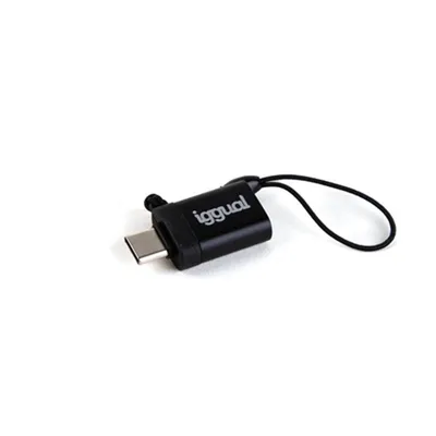 Zdjęcie produktu dla iggual IGG318409, USB C, USB-A 3.1, Czarny