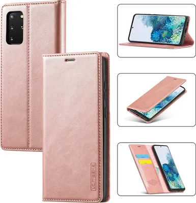 Produktbild von Galaxy S20 FE Hülle, Standfunktion Kartenfach Wallet Leder Schutzhülle für Samsung Galaxy S20 FE Pink