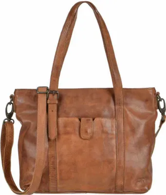 Produktbild von Bear Design Damen Tasche Ledertasche Shopper Schultertasche Cognac
