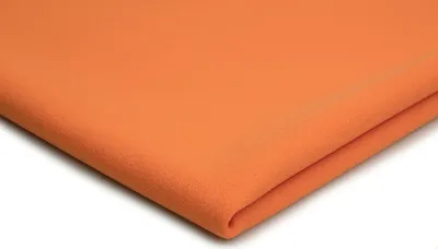 Image de Tissu plongée en crêpe, orange, 50 x 150 cm