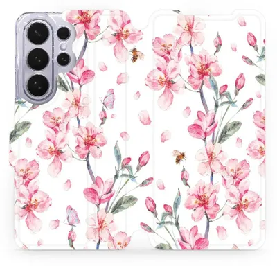 Produktbild von Handyhülle mit klappe für Galaxy S26 Ultra, Mobiwear Book, Rosa Frühling