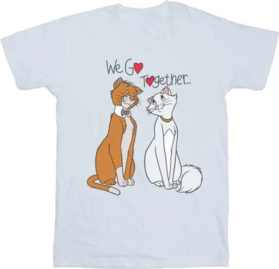 Produktbild von Disney - "The Aristocats We Go Together" T-Shirt für Damen BI18318 (M) (Weiß)