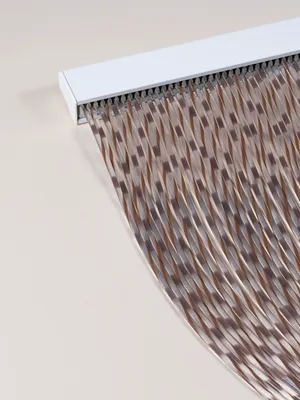Produktbild von DEGOR - Fliegenvorhang - Yris - braun/transparent - 90x210 cm