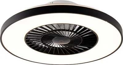 Produktbild von DeckenventilaTor Schwarz mit Sterneneffekt 60cm inkl LED Dimmbar mit Fernbedienung Climo