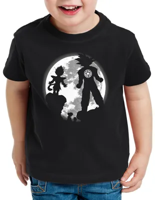 Produktbild von style3 Saiyajin Vollmond Kinder T-Shirt anime vegeta son-goku dragon