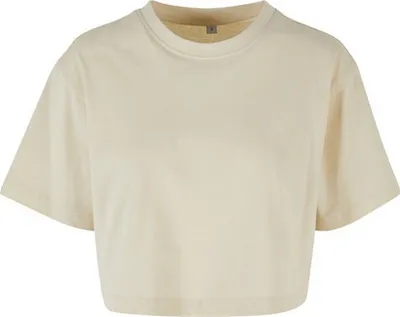 Productafbeelding van Build Your Brand - Korte top voor dames, korte mouwen, model RW9837 (maat S) (beige)