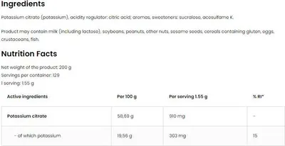 Obrázok produktu pre OstroVit | Citrt draseln v prku Citrn a limetka