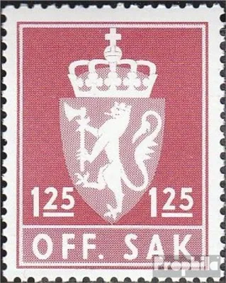Produktbild von Briefmarken Norwegen 1975 Mi D99a postfrisch Staatswappen