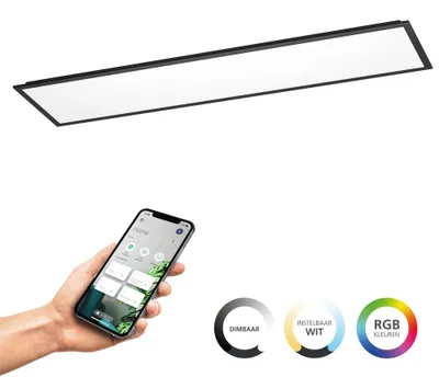 Produktbild von EGLO Moradillo, 1 Glühbirne(n), LED, 4300 lm, IP20, Schwarz, Weiß