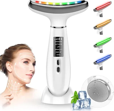 Produktbild von Elektrische Gesichtsmassagegerät, Face Lifting Gerät, EMS Gesichtsmassage, 6 Modi, Gua Sha Elektrisch für Anti-Aging, Straffung und Straffe Haut